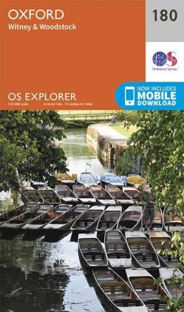 Oxford, Witney and Woodstock by Ordnance Survey Folded Book
