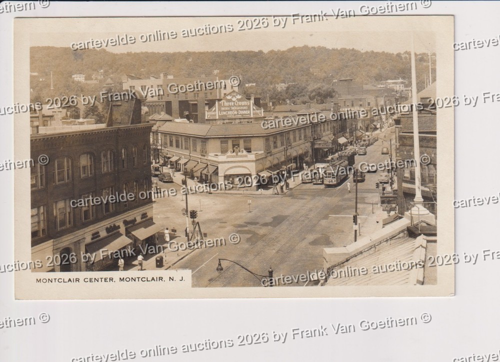 Old Postcard Photo Montclair Center New Jersey