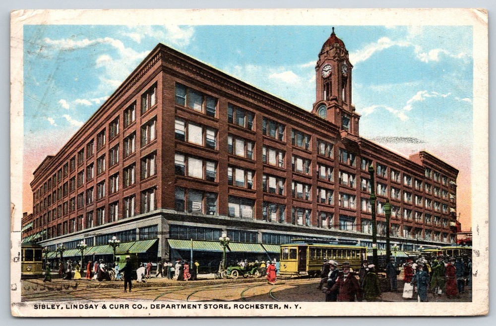 Rochester New York~Sibley Lindsay & Curr Co Department Store~Postmarked~Postcard