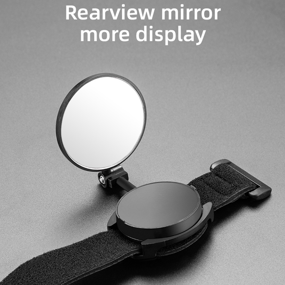 Bicycle Wrist Mirror With Strap, 360° Rotatable Wide Angle Rear View Mirrors
