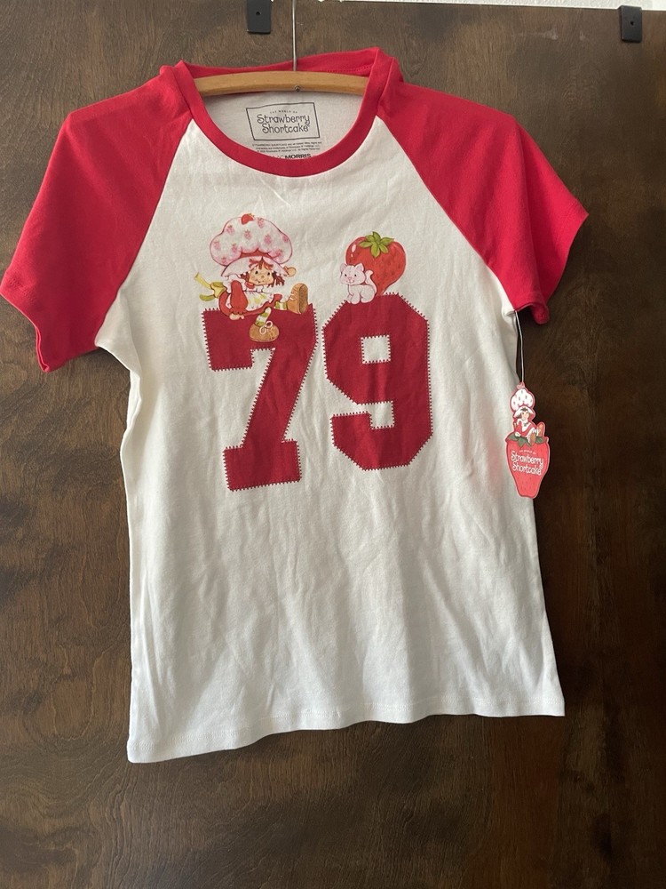 Isaac Morris Strawberry Shortcake Raglan Graphic Baby T-Shirt XL White/Red