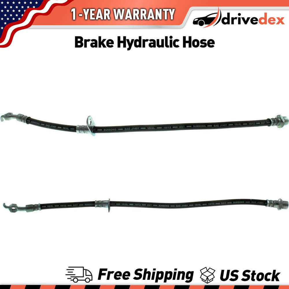 Centric Parts Brake Hydraulic Hose Rear Left Rear Right Set Of 2 Fits Toyota