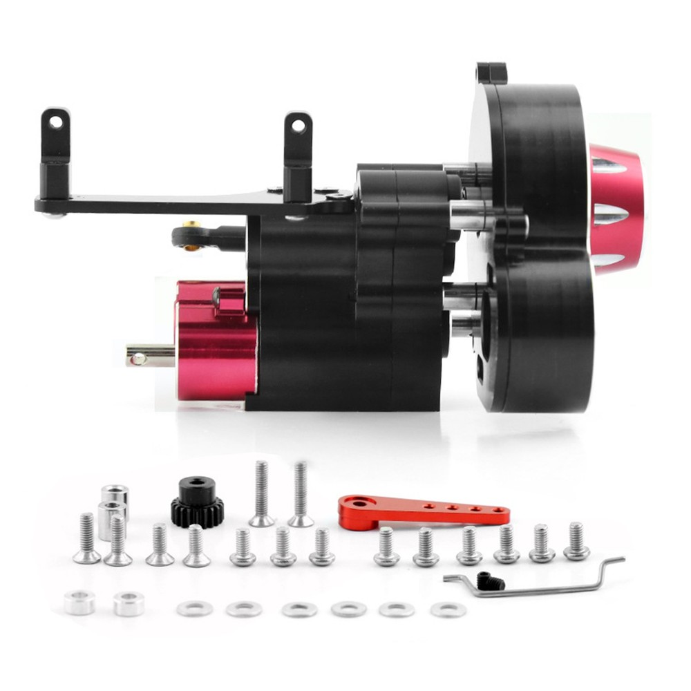 Metal 2 Speed Transmission Gearbox For Axial SCX10 & SCX10 II III 1/10 RC Car