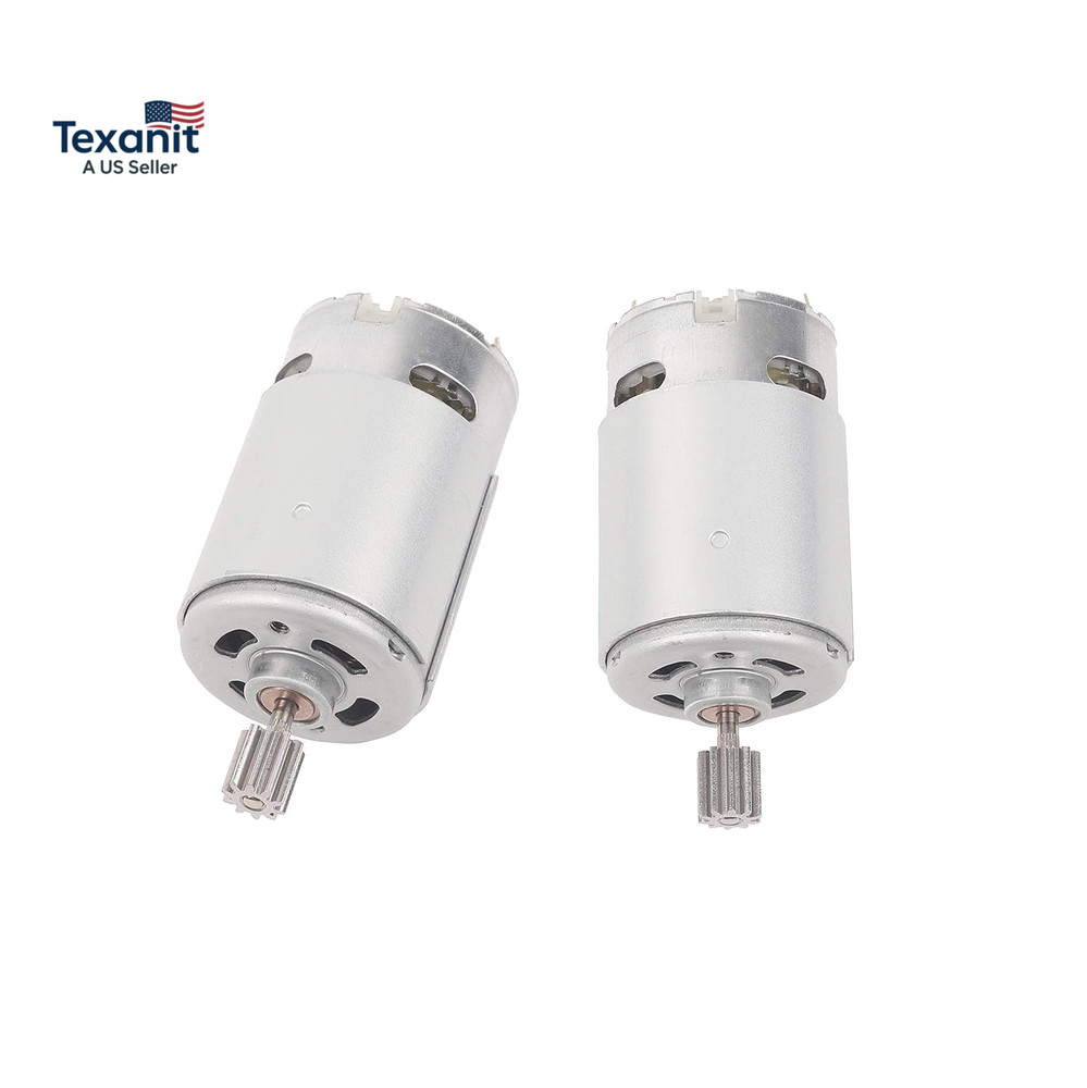 2 Pcs 550 24 Volt 35000RPM Electric Motor High Speed RS550 24V Motor Gearbox Acc