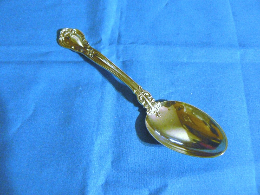 GORHAM CHANTILLY STERLING SILVER TEASPOON  LION- ANCHOR -G MONOGRAM M
