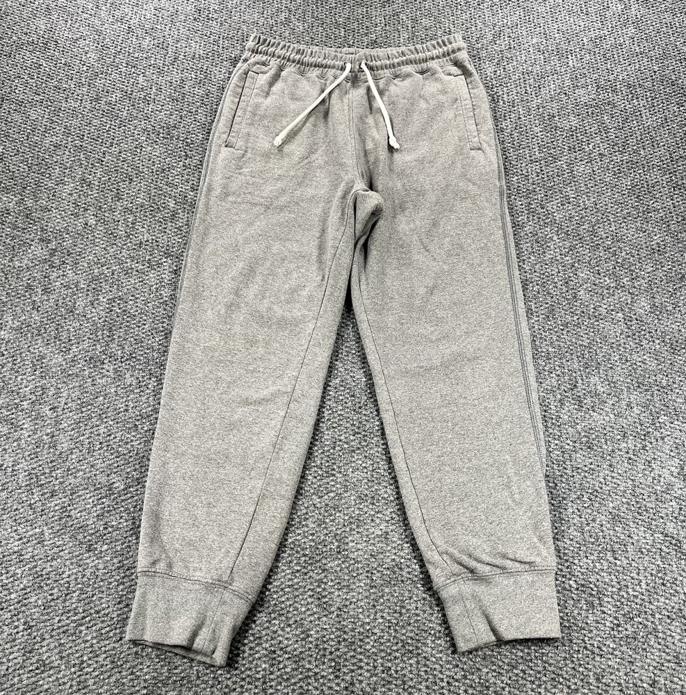 The North Face Pants Mens Small Gray Fleece Joggers Sweatpants Elastic Cuffs