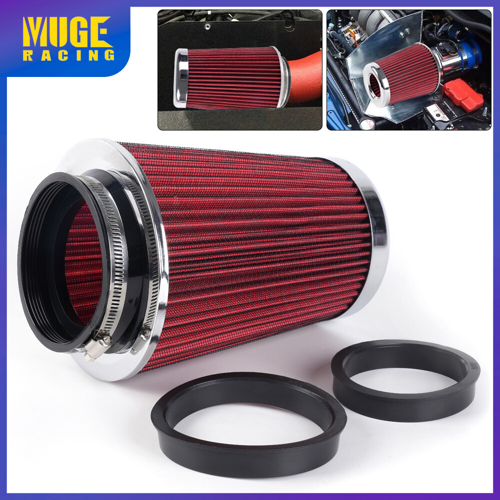 Red High Flow Cold Air Intake Air Filter Replacement 3
