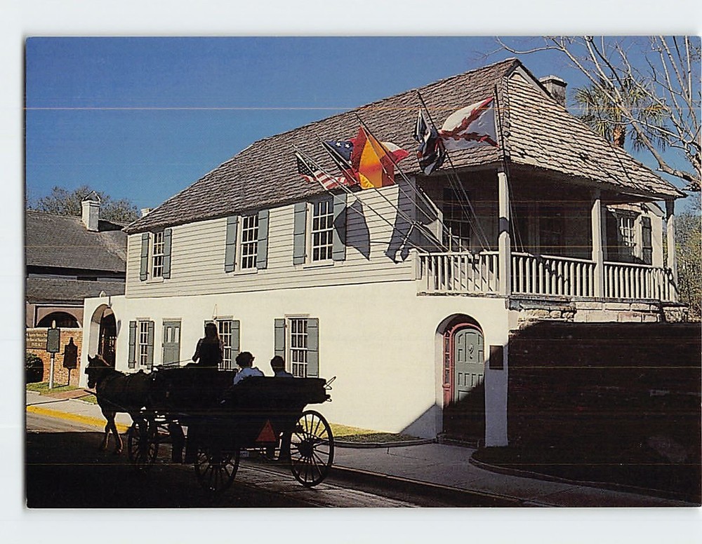 Postcard The Oldest House St. Augustine Florida USA