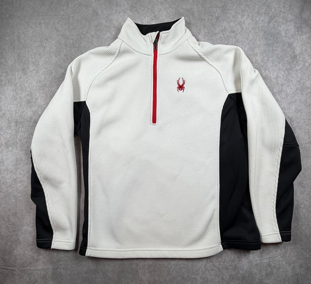 Spyder Mens 1/4 Zip Pullover Jacket Polyester Colorblock L