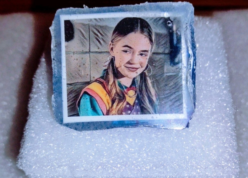 Stranger Things 5 Holly Wheeler Handmade Glow Art Pin. Holly The Heroic New