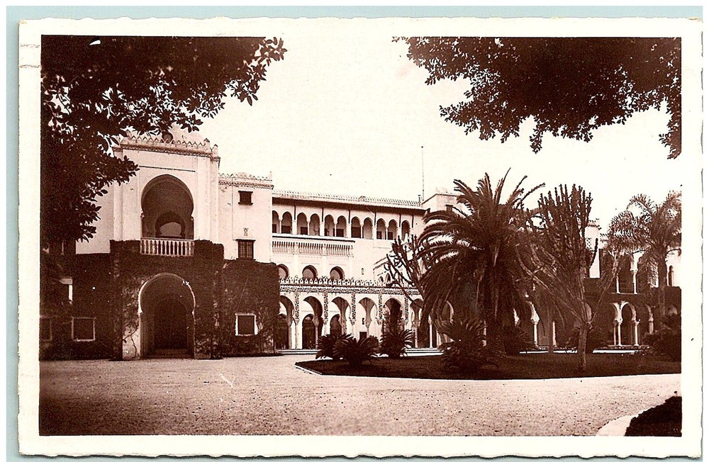 S02-8658, Alger, Palais Du Gouverneur, Real Photo Postcard