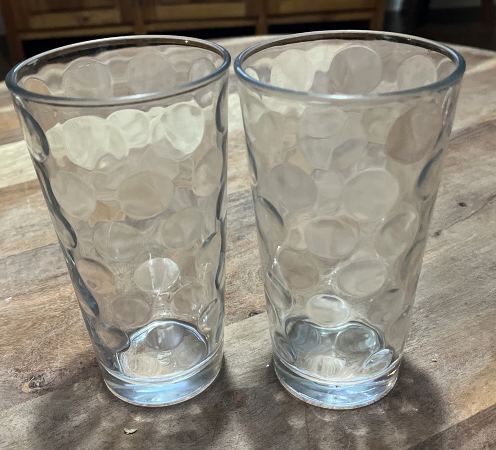 Lot Of 2 Circleware Dots Glassware 7