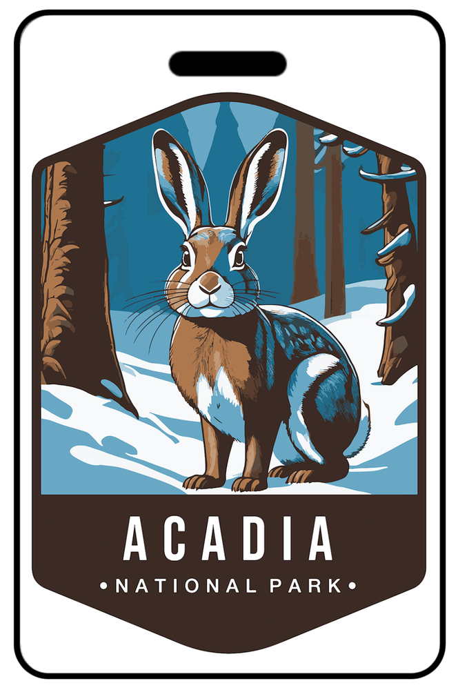 Acadia National Park Wildlife Design Luggage/Bag Tag - FREE Personalization-image