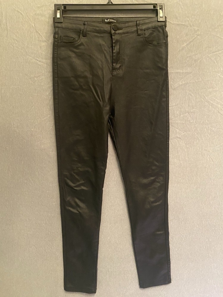 Apperloth A Black Faux Leather Skinny  Pants Women’s Size M 28 x 27 (BOX B)