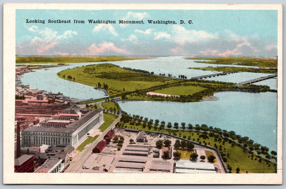 Southeast of Washington Monument Washington DC ANTIQUE Postcard 9346