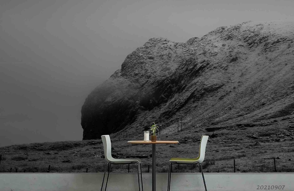 3D Snow Mountain Nature Scenery Wall Murals Wallpaper Murals Wall Sticker