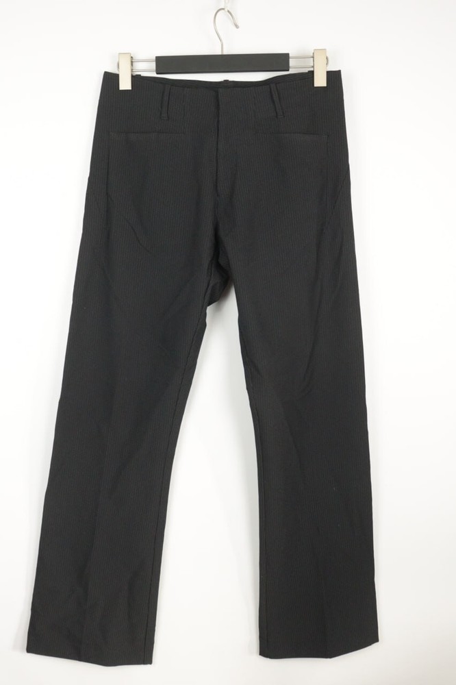 MARITHE FRANCOIS GIRBOUD Black Striped Bootcut Dress Pants Size USA 32 / D 48