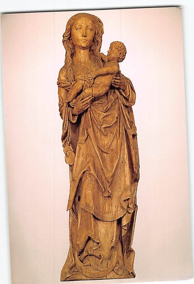 Postcard Virgin and Child on the Crescent Moon Spencer Museum of Art Kansas USA