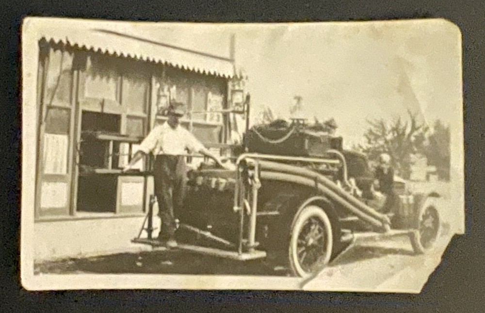 RPPC Fire Truck Unknown Location real photo postcard