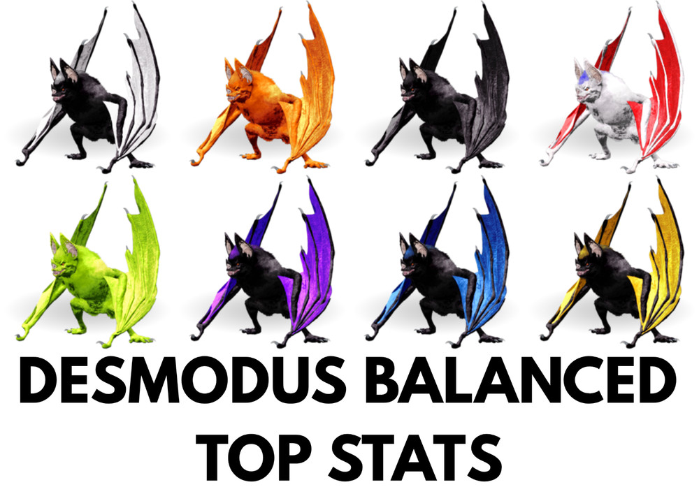 Desmodus  BALANCED TOP STATS Clone Ark Survival Ascended Official PVE