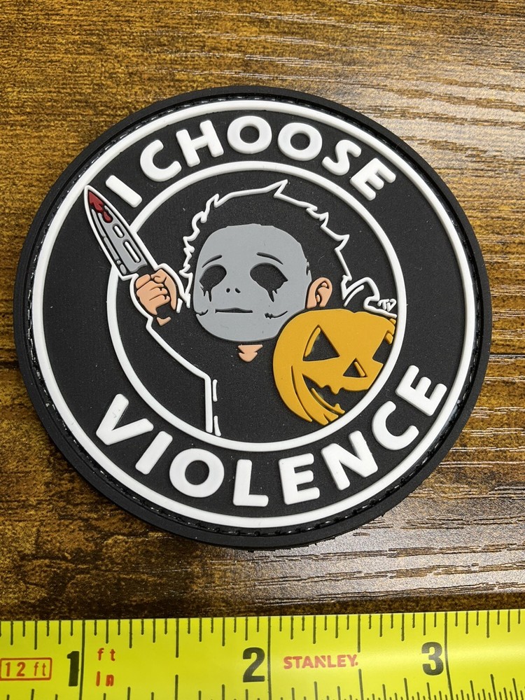 I Choose Violence Friday the 13th Jason Tactical Hook PVC 3D Patch