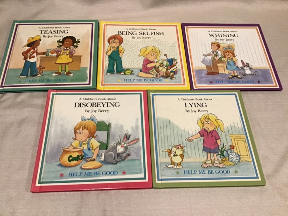 Lot Of 5 Help Me To Be Good Books By Joy Berry - A Childrens Book Series