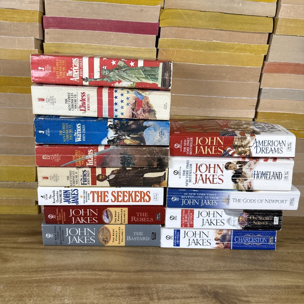 Lot 13 John Jakes book entire Kent Family Chronicles all 8 novels Crowns Series