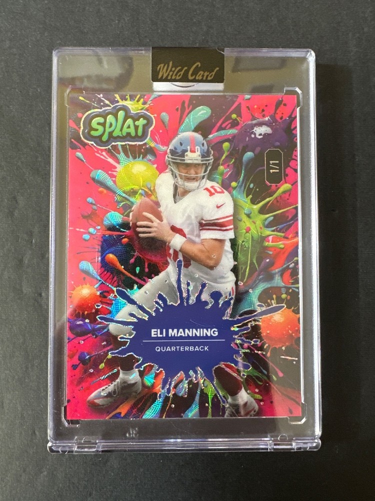 Eli Manning 1/1 Holo Splat Wild Card