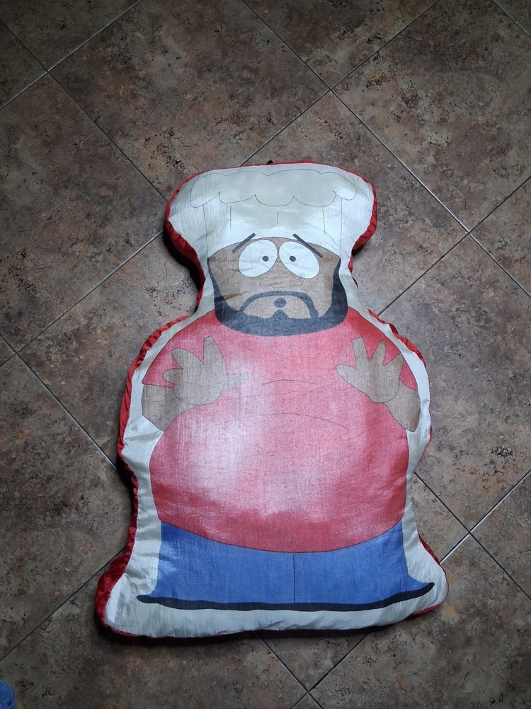 VINTAGE 1998 South Park Chef Plush Display Pillow