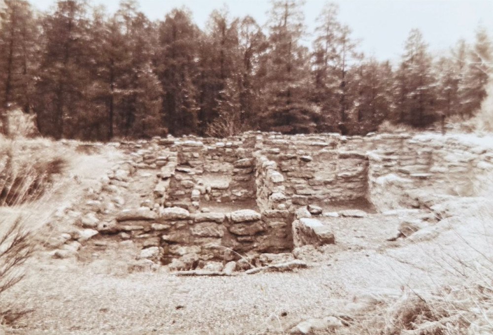 1991 Vintage Postcard Bandelier National Monument New Mexico Rainbow House Ruin