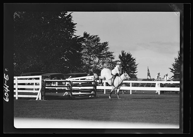 Photo:Westchester Country Club 1932 Horseback Riding Show Jumping New York