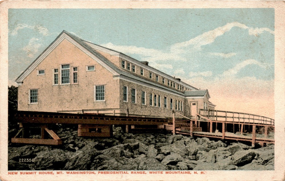 New Summit House, Mt. Washington, Presidential Range, White Mountains, Postcard