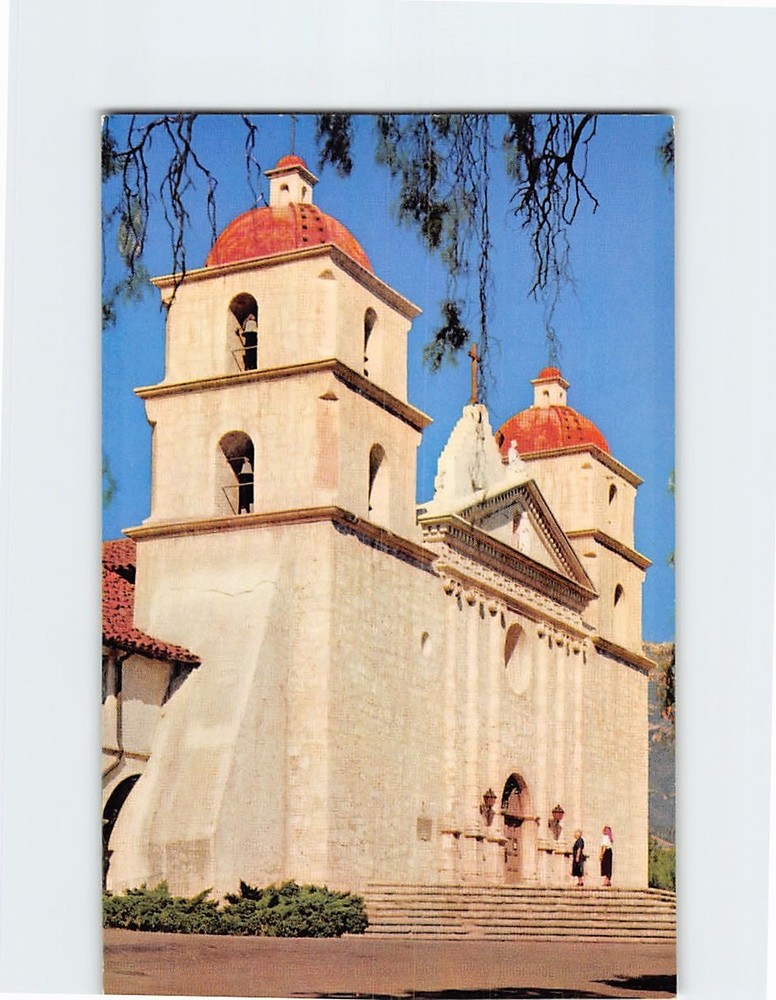 Postcard Santa Barbara Mission California USA