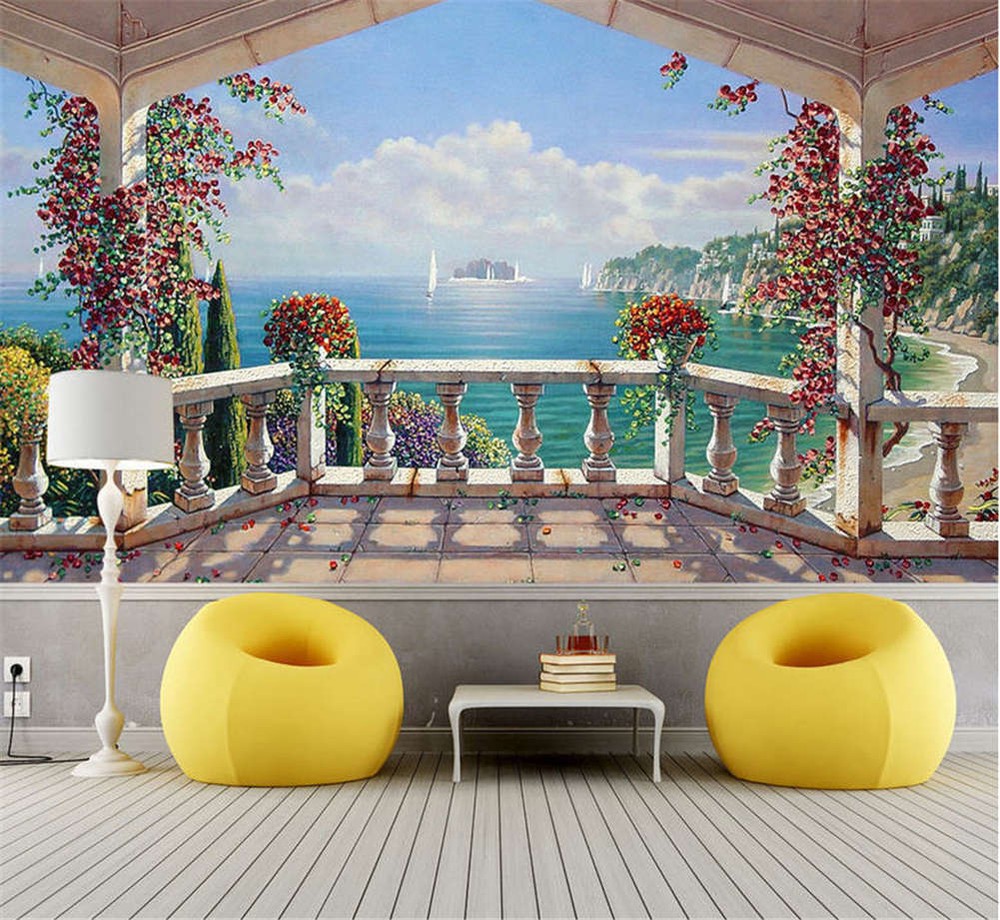 Accurate Blue Lake 3D Full Wall Mural Photo Wallpaper Printing Home Kids Decor-image