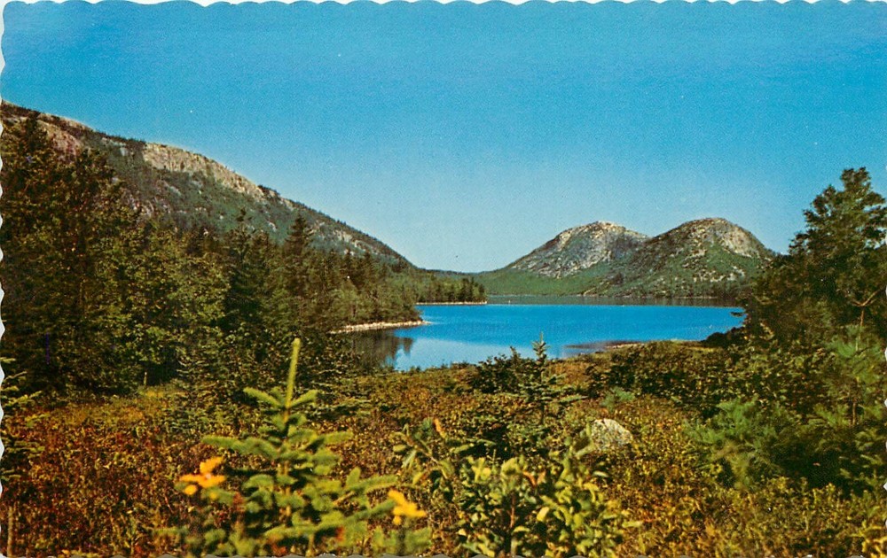 Bubbles Mount Desert Island Acadia National Park Jordon Pond Maine ME Postcard-image