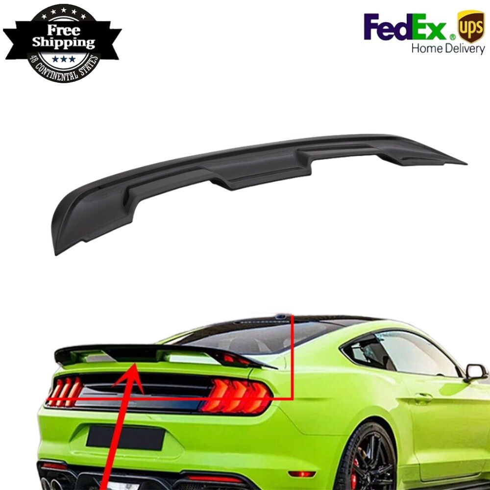 2015-2023 Ford Mustang GT500 Style Gloss Black Rear Spoiler Wing