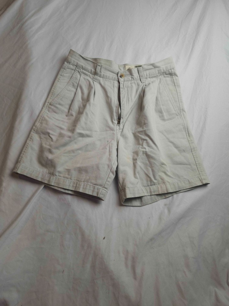 Vintage 90s Eddie Bauer Chino Shorts Men 30 Classic Pleated Grandpacore Heritage