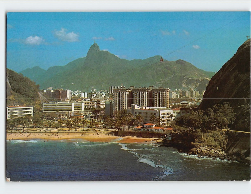Postcard Praia Vermelha Rio de Janeiro Brazil