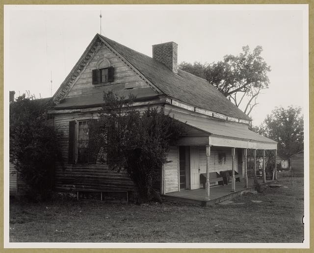 Photo:Warren Albemarle County Virginia 1935 Old Cabin House Porch