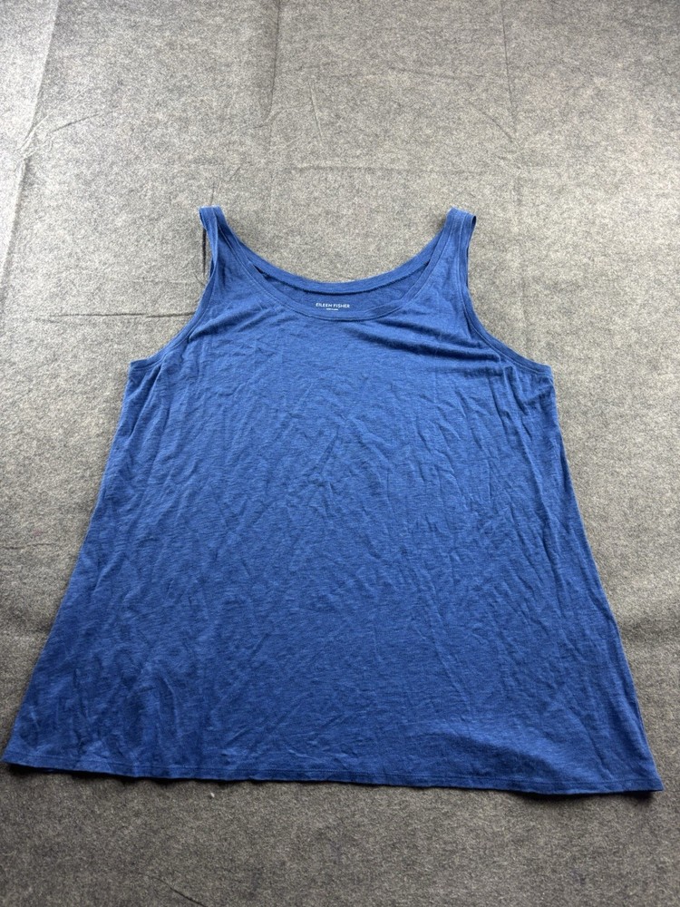 Eileen Fisher Women’s M Blue Lightweight 100% Linen Relaxed Knit Minimalist Boho