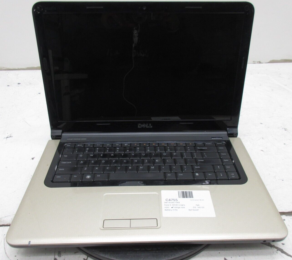 Dell Studio 1569 Laptop Intel Core i5-M430 4GB Ram No HDD or Battery