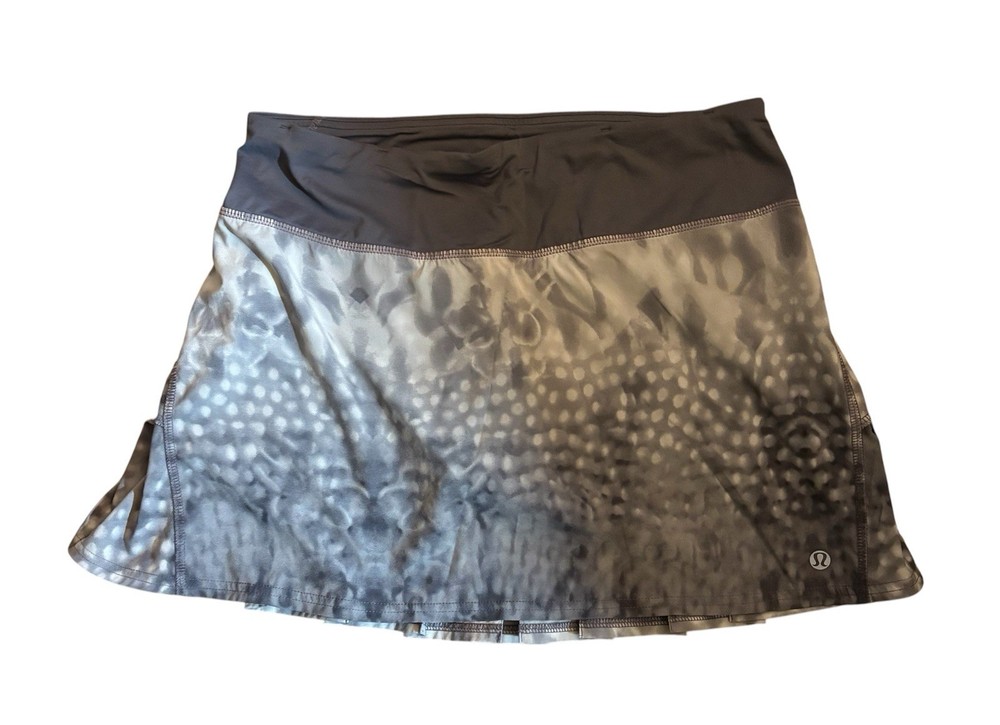 Gray Lululemon Athletic Gym Running Skort Skirt Women's Size 4