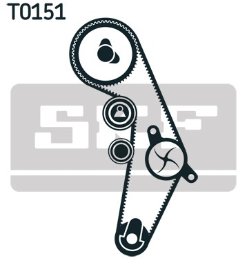 VKMC 01918-1 SKF Water Pump + Timing Belt Kit for Audi, Seat, Skoda, VW