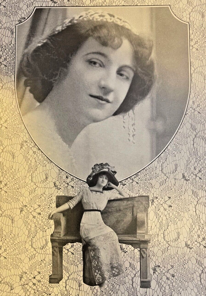 1911 Vintage Magazine Illustration Actress Ethel Green