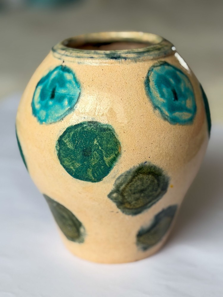 Signed Studio Pottery Vase Hand Thrown Ceramic Modern Art Dated 1998