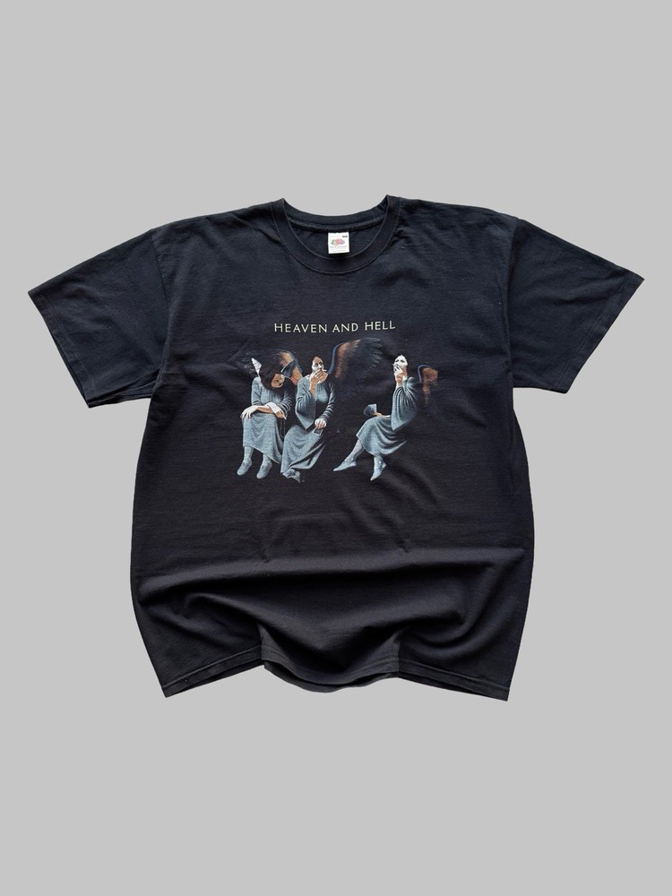 Black Sabbath Vintage 2007 Band Tour Heaven and Hell Album Black T-shirt