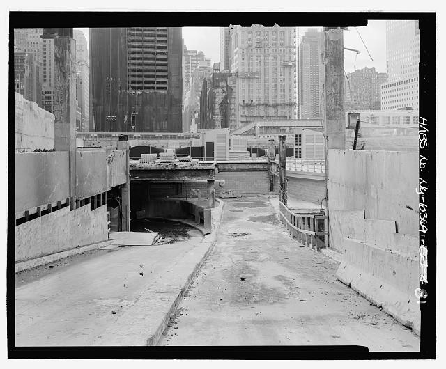 Photo:Hudson Manhattan Railroad Station Exit Ramps New York City 1930s