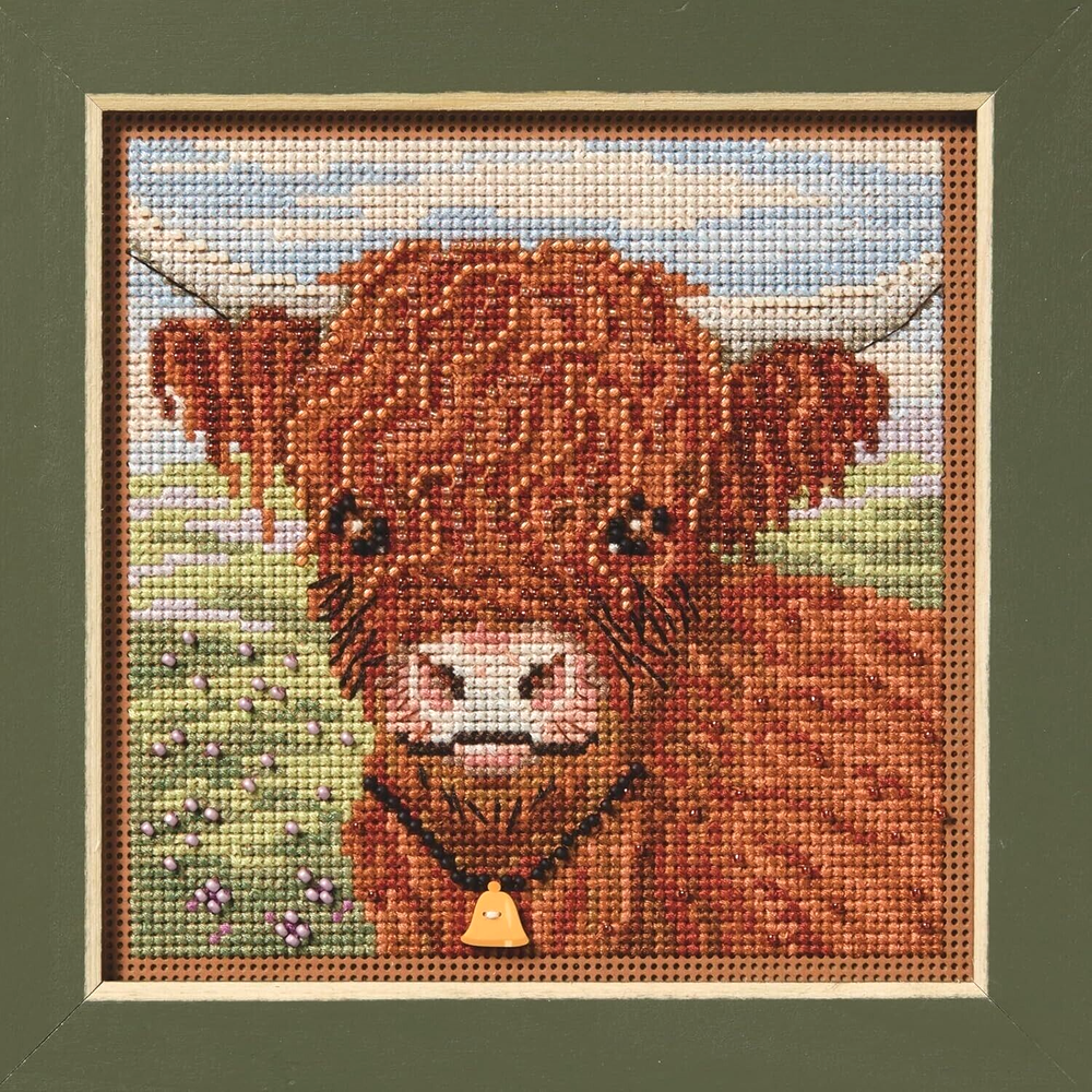 MILL HILL Buttons Beads Kit Counted Cross Stitch HIGHLAND COW MH14-2512