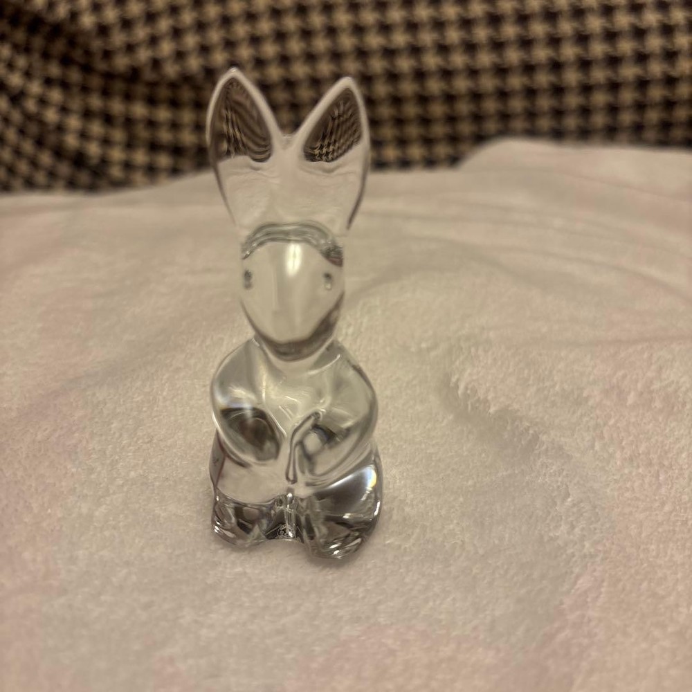 Baccarat Crystal Rabbit Figurine Made in France Collectible Gift