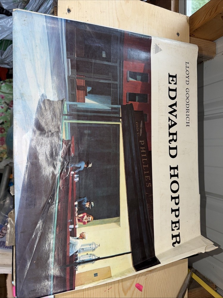 Edward Hopper by Lloyd Goodrich Hardcover First Edition Oversize Book 16.5 inch